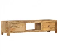 Mueble para TV de madera maciza de mango 140x30x32