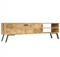 Mueble para TV de madera de mango maciza 140x30x40