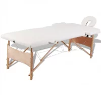 Mesa camilla de masaje de madera plegable de 2 cue