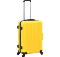 Juego de maletas rígidas con ruedas trolley amaril
