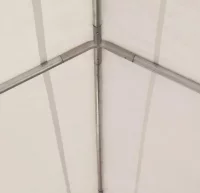 Carpa de jardín de PVC 5x10 m blanco