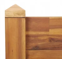 Jardinera de madera maciza de acacia 160x60x44 cm