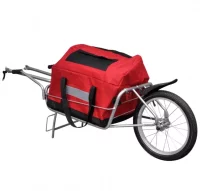 Remolque para bicicletas una rueda con bolso de al