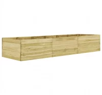 Jardinera de madera de pino impregnada 450x150x54