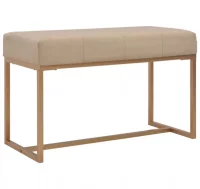 Banco 80 cm terciopelo beige