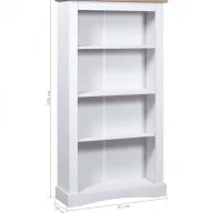 Estante 4 niveles pino mexicano Corona Range blanc