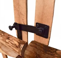 Puerta doble para valla 300x120cm madera de avella
