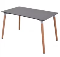 Conjunto de mesa de comedor y sillas 7 piezas blan