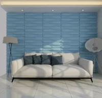 Panel mural 3D ondas 12 paneles 6 m² 0,625x0,8 m