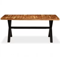 Mesa de comedor de madera maciza de acacia y mango