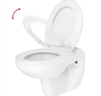 Inodoro WC de montaje en pared con cierre suave ce