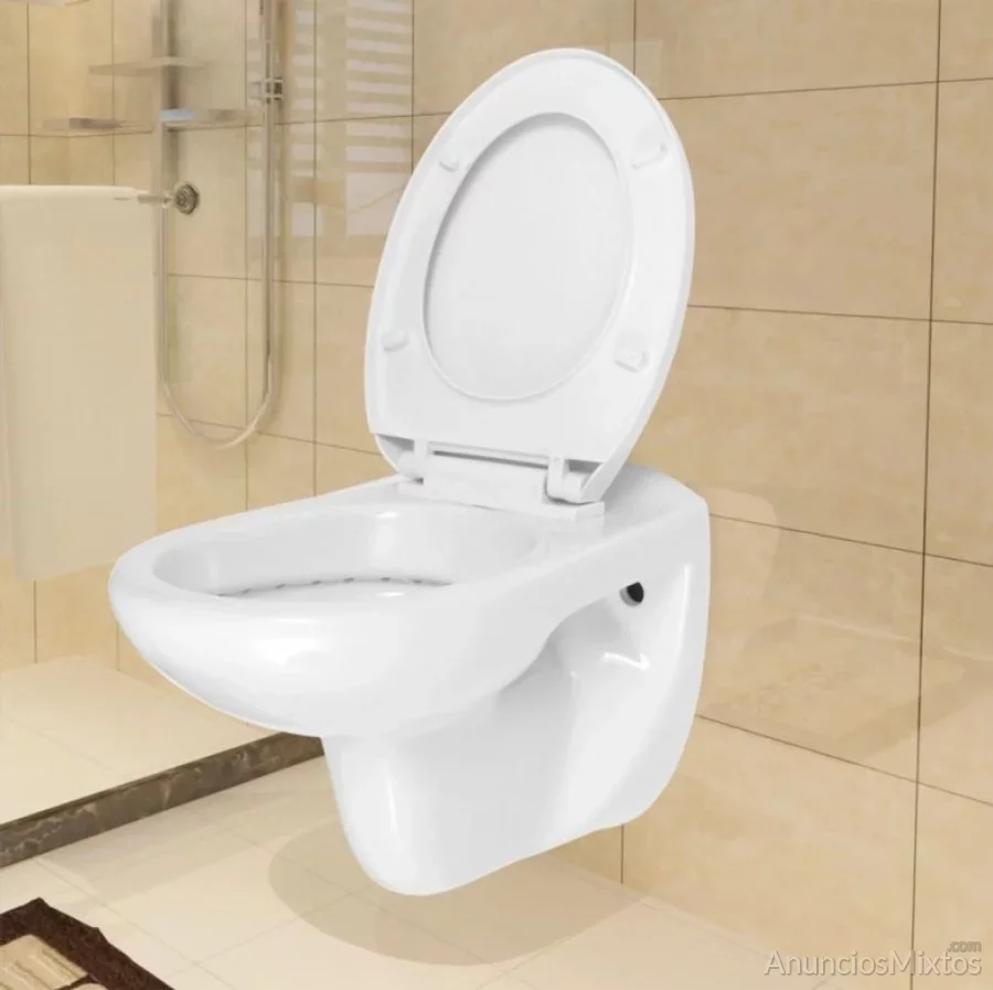 Inodoro WC de montaje en pared con cierre suave ce