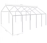 Estructura para carpa de fiesta de jardín acero 10