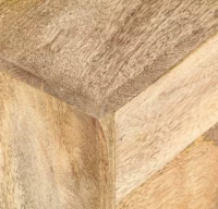 Mesa de centro de madera maciza de mango 90x55x40