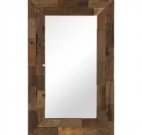 Espejo de madera reciclada maciza 50x80 cm