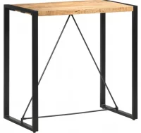 Mesa alta de cocina de madera maciza de mango 110x