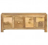 Mesa de centro con 4 cajones madera maciza de mang