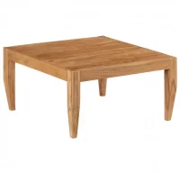 Mesa de centro de madera maciza de acacia 80x80x41
