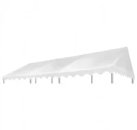 Funda de toldo de cenador PVC 500 g/m² 6x4 m blanc