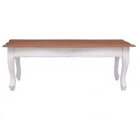 Mesa de centro de madera maciza de caoba blanco 12