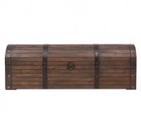 Baúl de almacenaje madera maciza estilo vintage 12