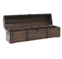 Baúl de almacenaje madera maciza estilo vintage 12