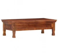 Mesa de centro de madera maciza de acacia 110x55x3