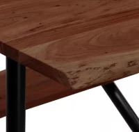 Mesa de bar con bancos madera maciza reciclada 80x