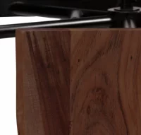 Mesa de bar con bancos madera maciza reciclada 80x