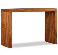 Mesa consola de madera maciza acabado de sheesham