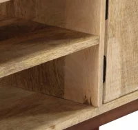 Mesa consola de madera maciza de mango rugosa 115x