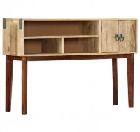 Mesa consola de madera maciza de mango rugosa 115x