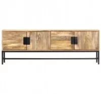 Mueble para TV de madera maciza de mango 140x30x50