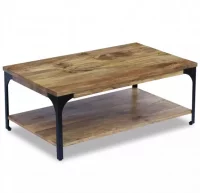 Mesa de centro madera de mango 100x60x38 cm