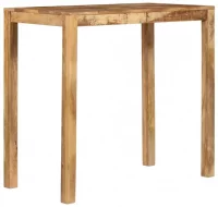 Mesa de bar de madera maciza de mango 120x60x108 c