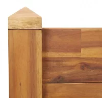 Jardinera de madera maciza de acacia 60x60x84 cm