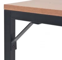 Mesa consola de madera de fresno 119x53x79 cm