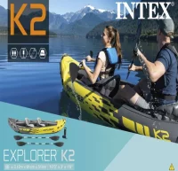 Kayak inflable Explorer K2 312x91x51 cm 68307NP