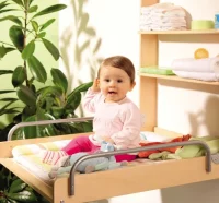 Estante cambiador de pared Jungle Baby natural