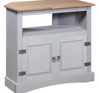 Mesa consola Corona Range pino mexicano gris 80x43