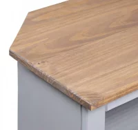 Mesa consola Corona Range pino mexicano gris 80x43