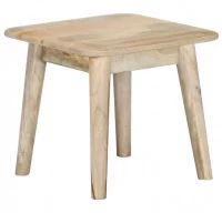 Mesa de centro de madera maciza de mango 45x45x40