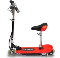 Patinete eléctrico con asiento 120 W rojo