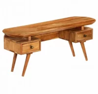 Mueble para la TV madera maciza de acacia 115x35x4