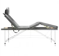 Camilla masaje 4 zonas estructura aluminio antraci