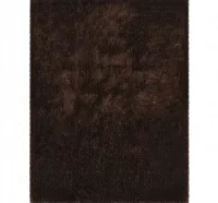 Alfombra de pelo marrón 140x200 cm