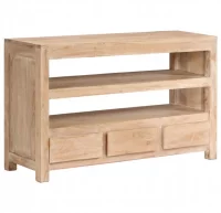 Mueble para TV madera maciza acacia 90x30x55 cm ma