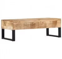 Mesa de centro de madera maciza de mango 110x50x38