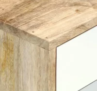 Mesita de noche de madera maciza de mango 47x35x59