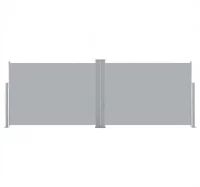 Toldo lateral retráctil gris antracita 120x1000 cm